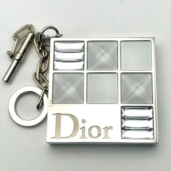 DIOR Bag Charm Jeweled Case Cristal Shine Pink Lip Gloss Duo NEW - Picture 5 of 5
